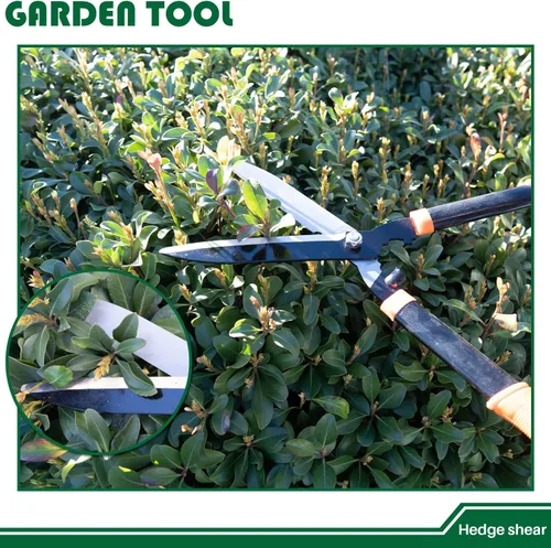 Vista 4 de Garden Tools - Juego de 3 tijeras de jardinería con podadora, cortasetos y tijeras de podar, cortador de ramas para árboles, flores, plantas, bonsái