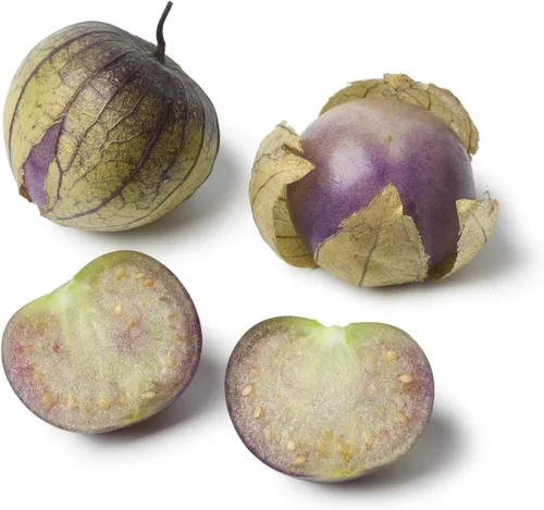 Vista 2 de Semillas de tomatillo morado - Sin OMG - 0.01 oz, aproximadamente 150 semillas