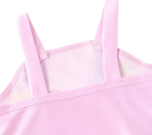 Vista 4 de QASALOP Toddler Girls Princess Swimsuits Bathing Suits Baby Girl One Piece Swimwear Tankini