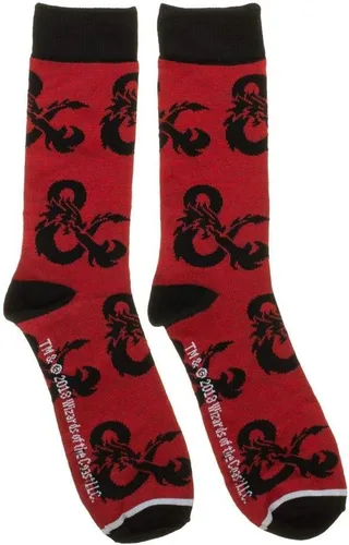 Vista 2 de Bioworld Dungeons and Dragons Crew Socks for Men