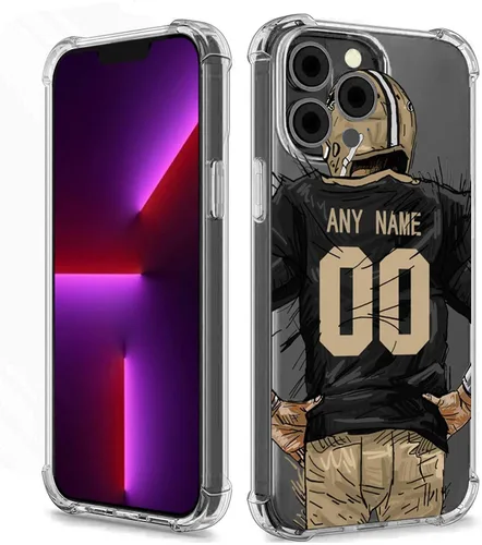 Vista 34 de Funda protectora personalizada con nombre y números para iPhone 15, 14, 13, 12, 11 Xs Max XR 8 7 6 Plus 11 Pro Mini, delgada, a prueba de golpes