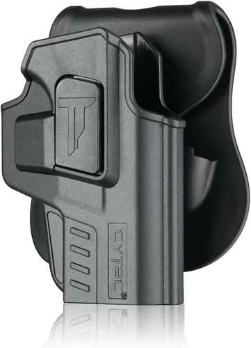 Vista 8 de M&P Shield EZ - Funda OWB para S&W MP9 Shield EZ / MP380 Shield EZ (no compatible con Crimson Trace RED LASERGUARD), mano derecha