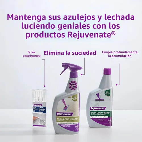 Vista 11 de Rejuvenate Bio-Enzymatic Limpiador de azulejos y lechadas sin exfoliantes aclara e ilumina cada vez (32 onzas)