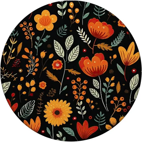 Vista 3 de Flores de otoño y hojas de otoño PopSockets intercambiables PopGrip