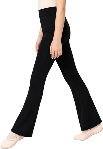 Vista 2 de Leggings acampanados para niños, mejora de la postura del ritmo Negro