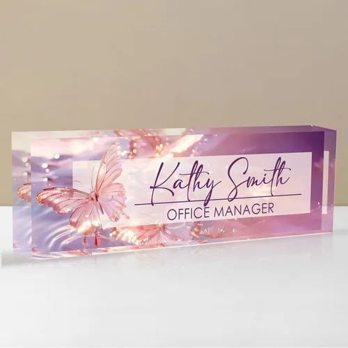 Vista 10 de Placa de nombre personalizada para escritorio, placa de nombre de escritorio personalizada, placa de nombre acrílica, accesorios de escritorio