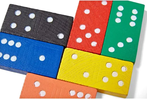 Vista 6 de ETA hand2mind Dominó con doble seis, codificados por colores, juego de 6.