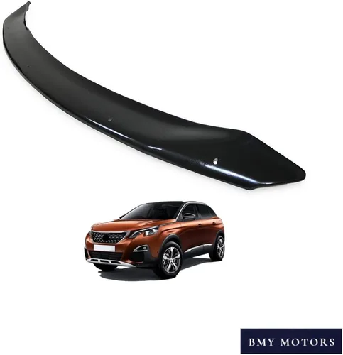 Vista 2 de BMY Deflector de capó/protector de insectos delantero compatible con Peugeot 3008 2016-2020 Protector de capó Partículas e insectos Accesorios