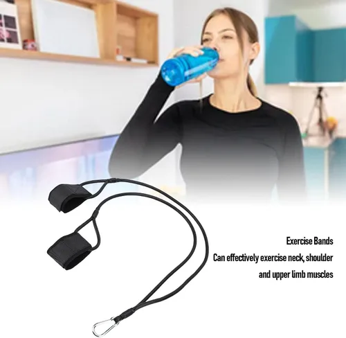 Vista 2 de Banda de ejercicio: bandas de resistencia de látex suave para entrenamiento, entrenamiento de fuerza de brazo, equipo de fitness para gimnasio