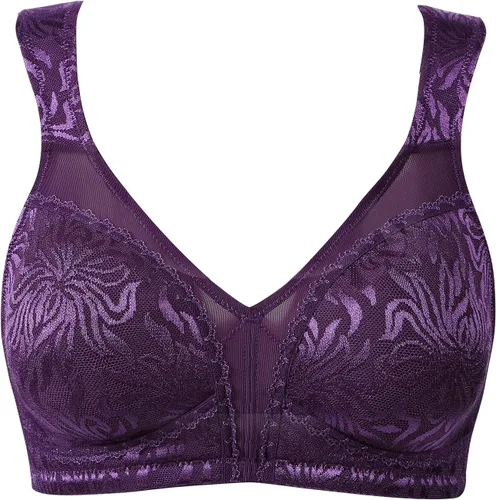 Vista 4 de ZeroBound Brasier minimizador para mujer, correa acolchada cómoda, sin varillas, cobertura completa, busto grande, sin relleno, brasier