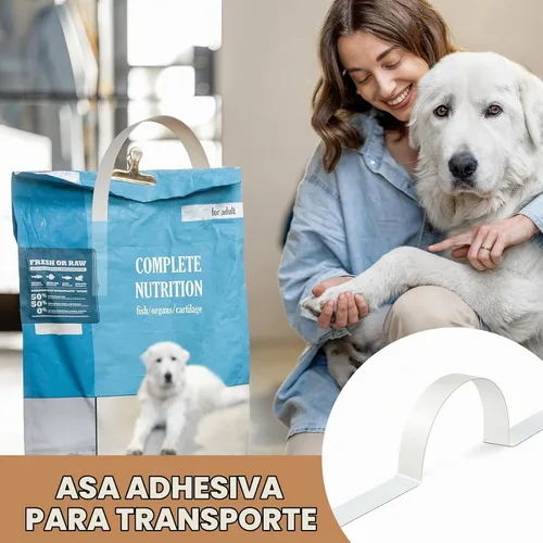 Vista 5 de Frienda - 25 asas de transporte autoadhesivas para cajas y bolsas, agarre de embalaje