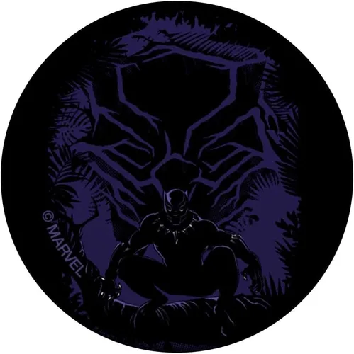 Vista 3 de Marvel Black Panther King T'Challa Forest Mask PopSockets PopGrip: agarre intercambiable para teléfonos y tabletas