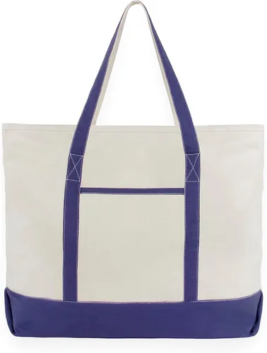 Vista 12 de Bolsas de lona extra grandes con cremallera, 22 pulgadas, resistente, con cremallera superior, con cremallera, 100% algodón orgánico, resistentes