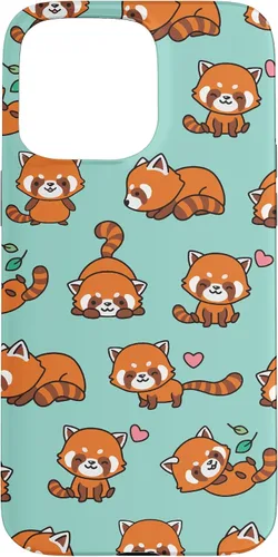 Vista 31 de Cute Funny Kawaii Womens Girls Kids Red Panda Lover Pattern Case for iPhone 17