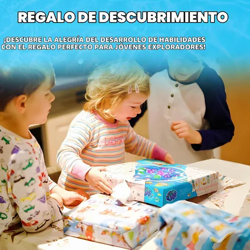 Vista 4 de IPIDIPI TOYS Juego de pesca para niños, 21 peces y 4 bastones - azul