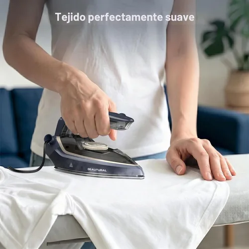 Vista 6 de BEAUTURAL Mini Travel Iron for Clothes with Dual Voltage, 1000 Watts