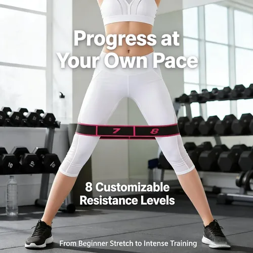 Vista 3 de Resistance Bands with Handles Adjustable Fitness Bands for Full Body Workout, Strength Training, Stretching & Yoga Home Exercise Equipment for