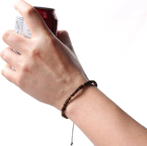 Vista 3 de JoycuFF Regalos inspiradores para mejores amigos pulsera con código morse para mujer joyería única para mamá papá hija hijo hermana tía abuela