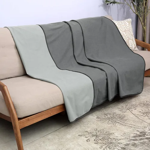 Vista 14 de Catalonia Manta impermeable para cama, protector reversible de forro polar para sofá, muebles, mantas a prueba de fugas para perros 60 x 80 Inch