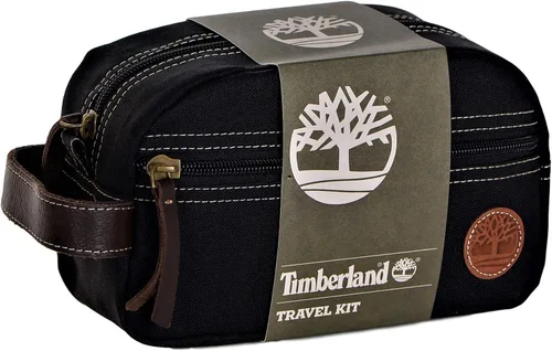Vista 2 de Timberland Men's Toiletry Bag Canvas Travel Kit Organizer Negro