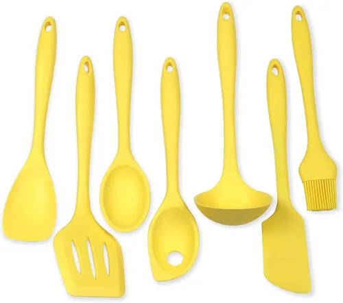 Vista 22 de Chef Craft Juego de herramientas de cocina de silicona premium multicolor de 5 piezas, surtido (42086)