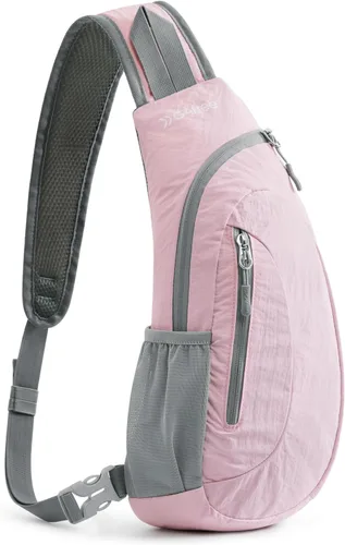 Vista 17 de G4Free - Bolso bandolera para hombres y mujeres, mochila pequeña para el pecho y el hombro, ligera, para viajes, actividades al aire libre y Negro