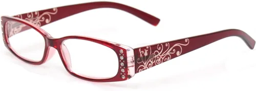 Vista 4 de Kerecsen 4 pares de gafas de lectura para mujer, bisagra de resorte con lectores de patrón láser