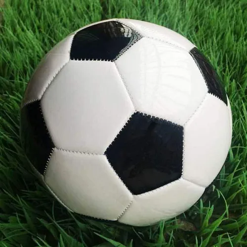 Vista 3 de Balón de fútbol tamaño 2, 3, 4, 5 con aguja de bomba, clásico, blanco, negro, más grueso, poliuretano, tejido apretado, adecuado para jóvenes, liga