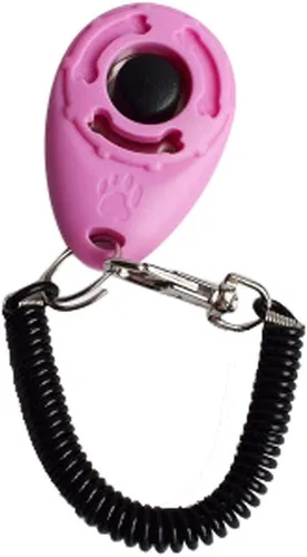 Vista 4 de SERYU 1 correa de muñeca para entrenamiento con clicker, para perros y mascotas, Negro -, Talla única