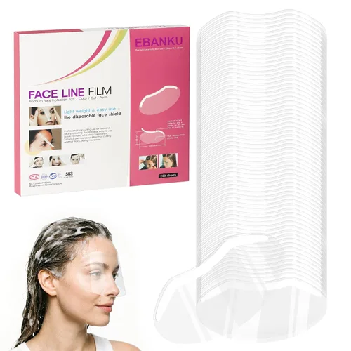Vista 9 de EBANKU 50 protectores de ojos para cara de ducha, viseras transparentes