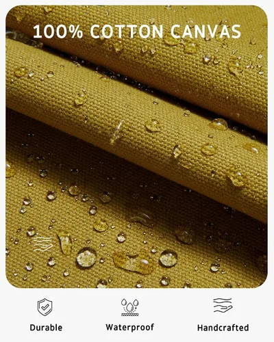 Vista 3 de Syntus Delantal de chef para hombres y mujeres, delantal de cocina con bolsillos, delantales ajustables resistentes a las manchas, 1 paquete, marrón