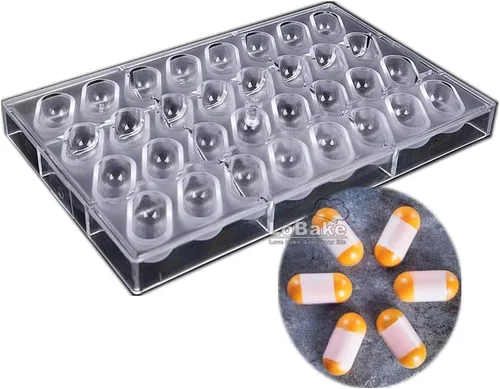 Vista 3 de 32 cavidades creativas ovaladas pastillas de purpurina forma de tableta PC policarbonato chocolate molde caramelo molde cubitos de hielo moldes DIY
