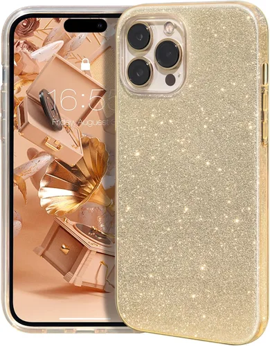 Vista 43 de MATEPROX - Funda compatible con iPhone Air de 6.5' [2025], carcasa protectora de 3 capas con purpurina brillante y tendencia, anti-arañazos y a