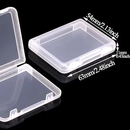Vista 5 de Expositores de plástico transparente para almacenamiento de artículos pequeños, 2.5 x 2.1 x 0.43 pulgadas (0.433 in de grosor), versión grande
