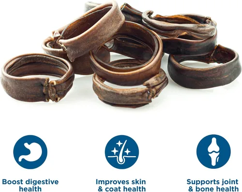 Vista 4 de Best Bully Sticks Anillos de dentición para cachorros, de colágeno natural de un solo ingrediente, masticables para dentición, huesos para perros