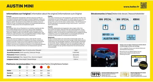 Vista 2 de Heller Austin Mini Rallye Kit de construcción de modelos de coche