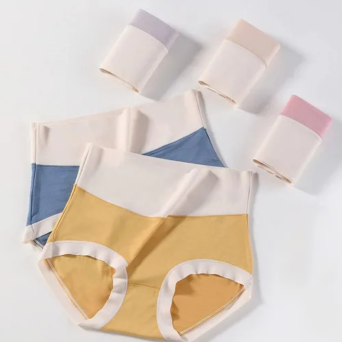 Vista 6 de Ropa interior para mujer de cintura alta, bragas suaves y transpirables para mujer (paquete de 34)