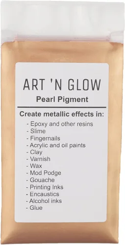 Vista 14 de Art 'N Glow Pigmento en polvo de perla de mica, 0.88 onzas, pigmento de perla fina para resina epoxi, gran opción para creativos, pinturas