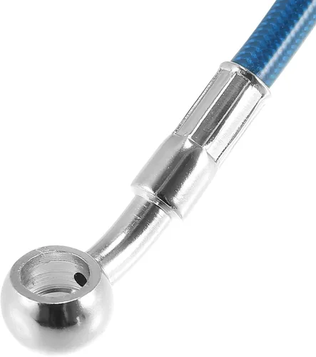 Vista 7 de Motoforti 78.74 pulgadas de longitud 0.394 in ID motocicleta línea de freno hidráulico tubo de manguera de aceite de acero inoxidable trenzado cable