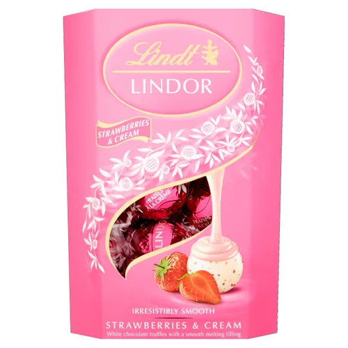 Vista 9 de Lindt LINDOR Trufas de chocolate blanco con menta, caramelo de chocolate blanco con suave centro de trufa de menta, 25.4 oz., 60