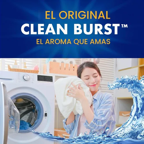 Vista 4 de ARM & HAMMER Detergente para ropa, detergente líquido Clean Burst, botella de 229.5 onzas líquidas
