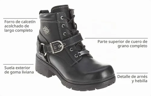 Vista 8 de Harley-Davidson Botines de tobillo Tegan para mujer