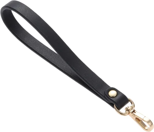 Vista 9 de Yetaha Correa de pulsera, correa corta de cuero genuino, cuerda de mango de Beige
