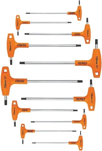 Vista 4 de Beta 96T Llave Hexagonal con Mango en T Métrica de 2.5mm Llave Allen Ergonómica de Alto Torque con Puntas Hexagonales Duales Agujero