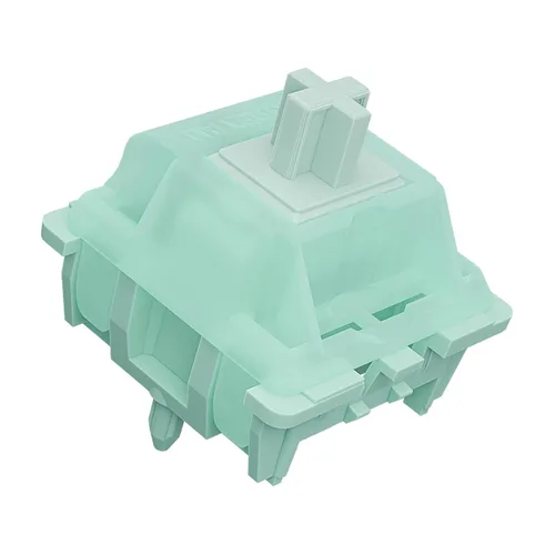 Vista 11 de Interruptores de teclado Gateron Cream, interruptores táctiles pre-lubricados RGB de doble etapa con resorte de 5 pines, completos de POM con poste