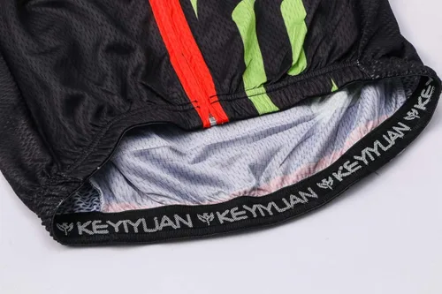 Vista 6 de New Pro - Camiseta de ciclismo de manga corta con cremallera completa para hombre, EE. UU