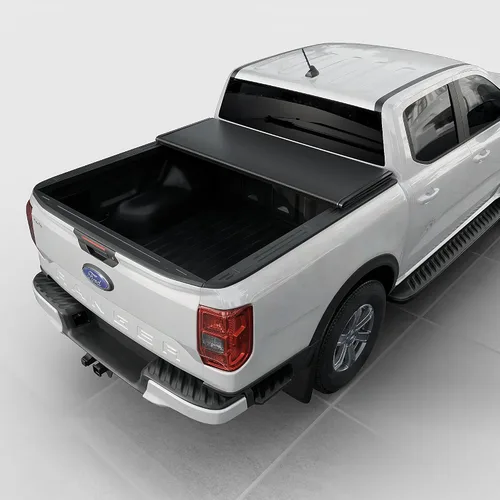 Vista 3 de Toptiny Cubierta Tonneau plegable rígida de perfil bajo para Ford Ranger 2024-2025 caja de 5 pies (61 pulgadas)