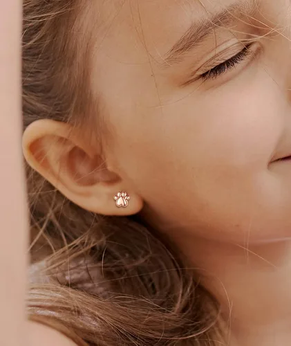 Vista 6 de INFUSEU Aretes de plata de ley para mujeres y niñas, bonitos aretes de animales, Plata de ley