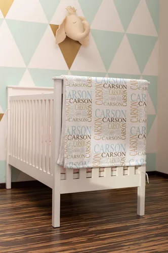 Vista 4 de Manta de nombre personalizada para bebé niña niños y adultos con nombre, personalizado con nombre del bebé, manta personalizada para niños. Regalo