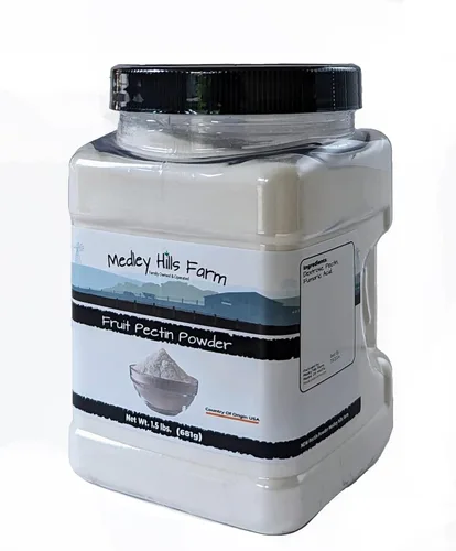 Vista 2 de Medley Hills Farm - Polvo de pectina de frutas de 1.5 libras en recipiente reutilizable – Pectina de fruta premium para conservas de mermelada
